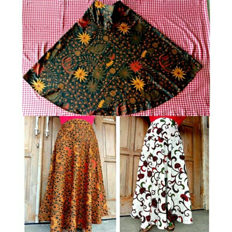 Rok Batik Payung Panjang Jumbo Premium