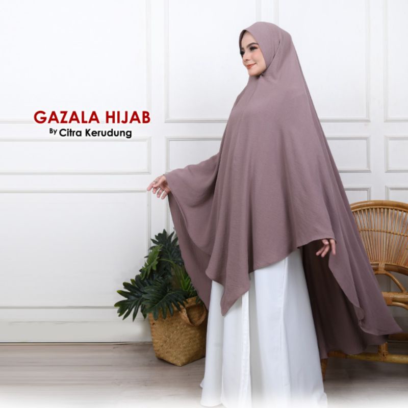 TERLARIS Instan Bergo Crinkle V Shape JUMBO Softpad Antem Hijab Lancip Segitiga Pinguin Bahan