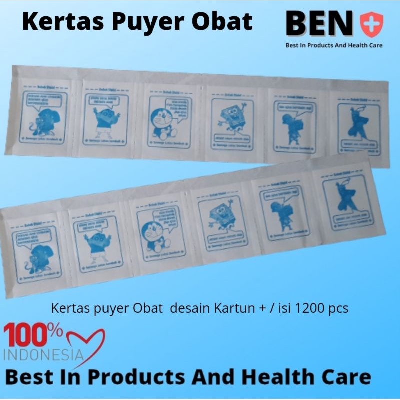 Kertas Puyer karakter Kartun