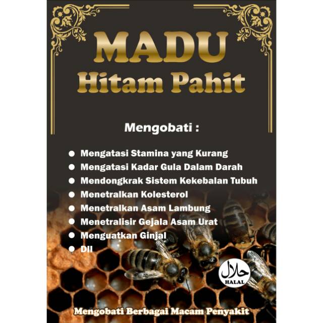 

MADU HITAM PAHIT ASLI DAN MURNI