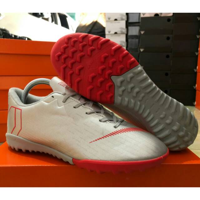 Sepatu Futsal Nike Mercurial VaporX XII Academy TF - Wolf Grey