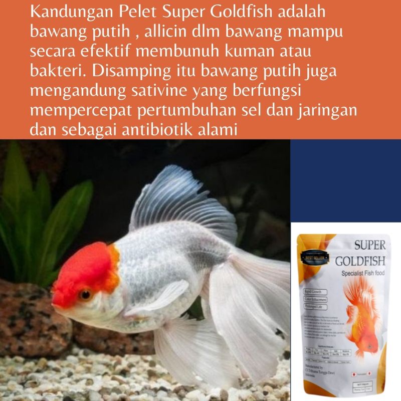 SUPER GOLDFISH Pelet Spesial ikan Koki 100 gram