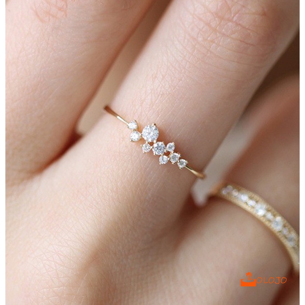 【COD】Cincin Model Terbuka Warna Emas 18K Gaya Korea untuk Wanita