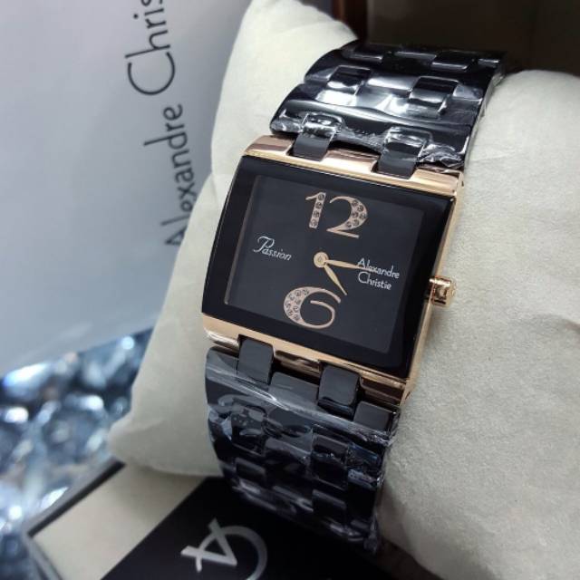 Alexandre christie Ac2562 jamtangan wanita ceramik