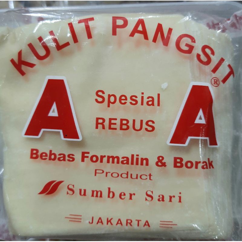 kulit pangsit rebus AA isi 50 lembar per pack