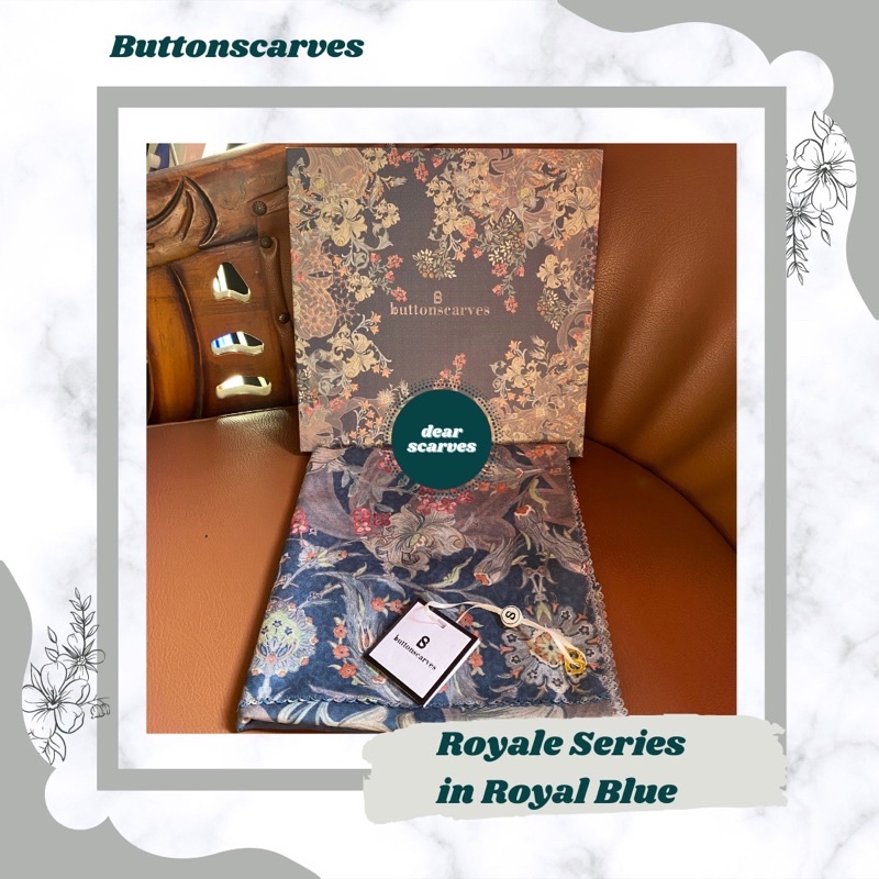 Buttonscarves Topkapi Royal Blue