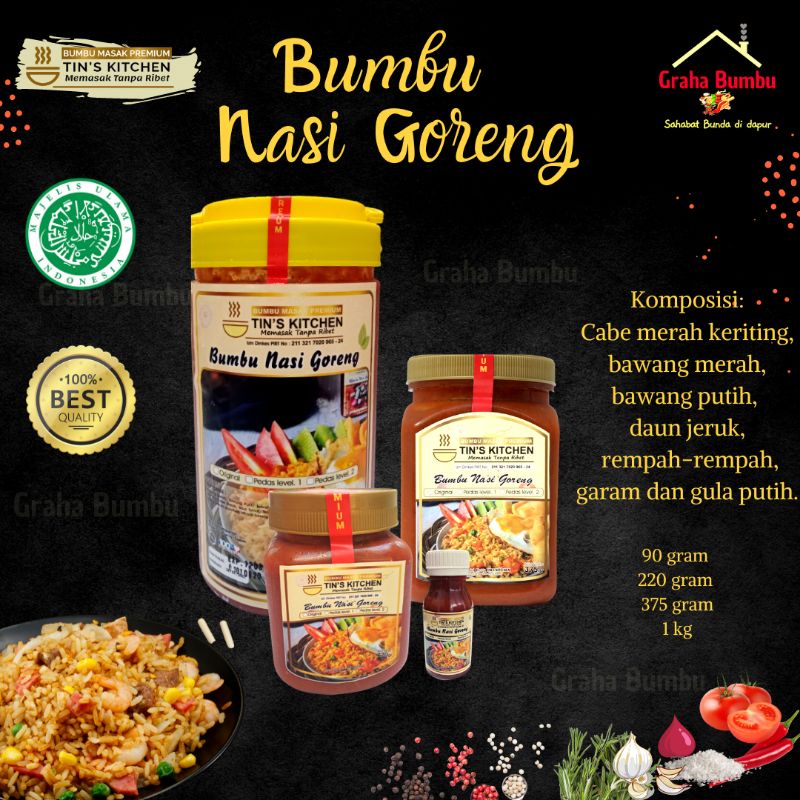 

Bumbu Nasi Goreng Premium Instan Tins Kitchen