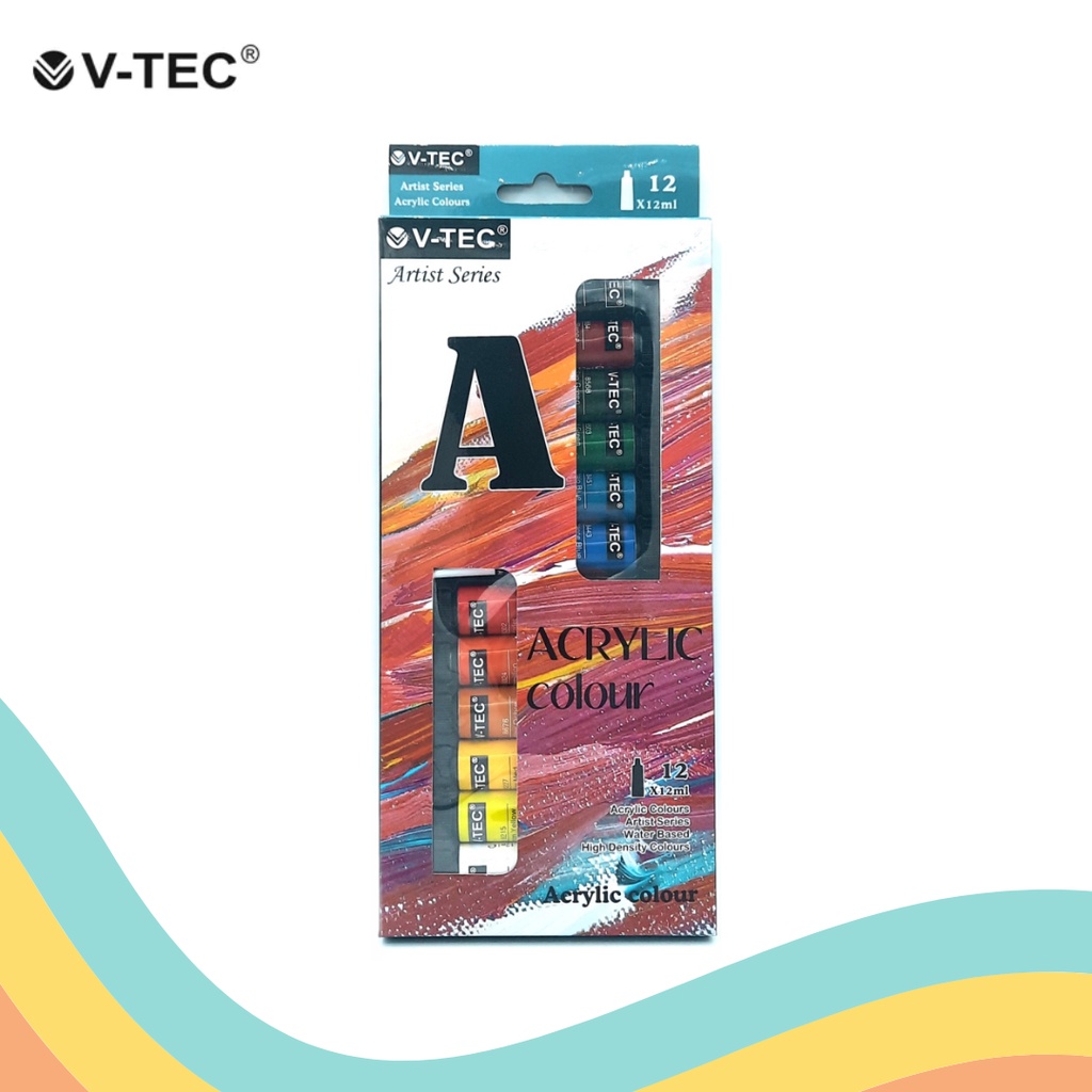 

CAT ACRYLIC 12 WARNA 12 ML V-TEC VT-812 A (1 SET)