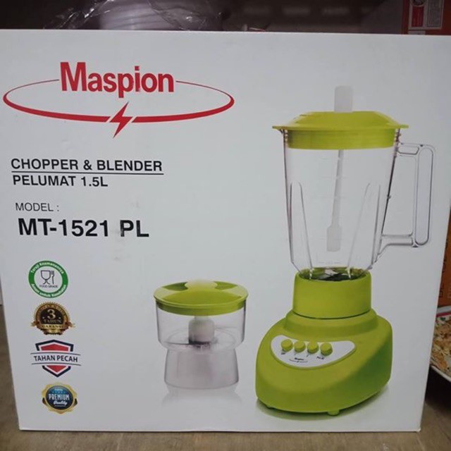 Maspion MT-1521 PL Blender Plastik MT 1521