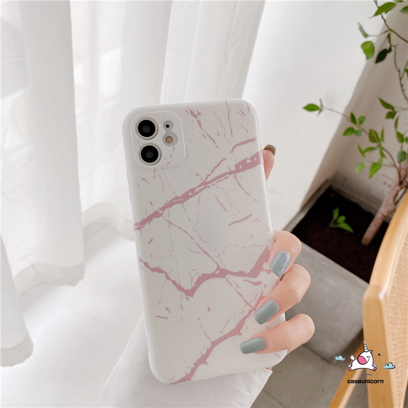 Soft Case Bahan Silikon Motif Marble Untuk Iphone 11 12 8 7 6 6s Plus 11 12 pro Max 12 mini Xr X Xs Max Se 2020