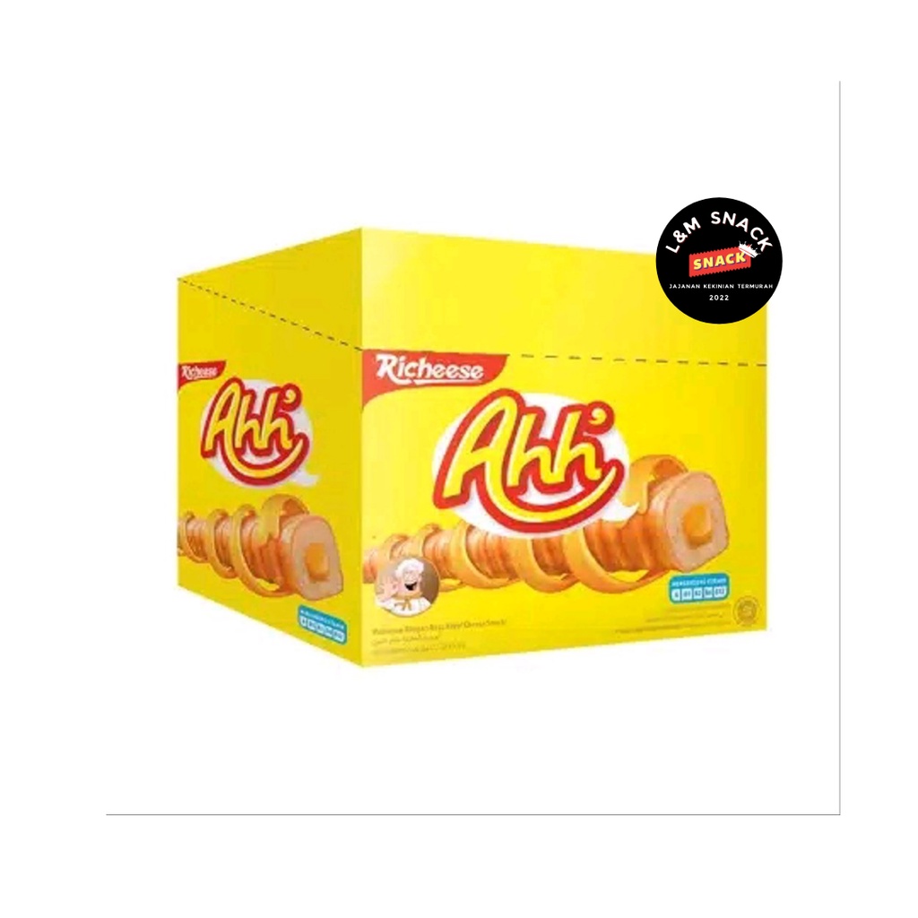 Richeese/Richoco  Nabati Ahh 500 Triple Cheese Roll / Cokelat/  Korean Goguma 5.5 gr Isi 20 pcs