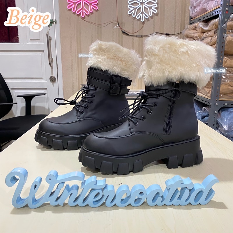 READY INDONESIA Leg warmer penghangat kaki bulu sepatu boots winter musim dingin warm fur