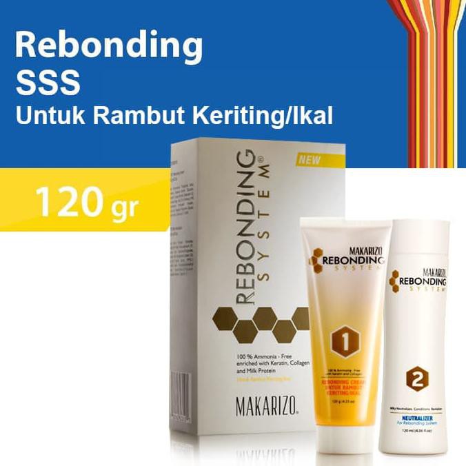 Makarizo Rebonding System SSS Pelurus Rambut Keriting/Ikal Terjamin