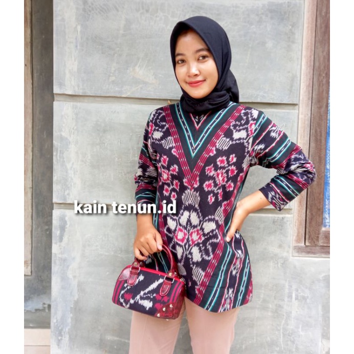 BAJU TENUN JEPARA BLUS TENUN BLUS BATIK BLUS SERONG BLUS WANITA