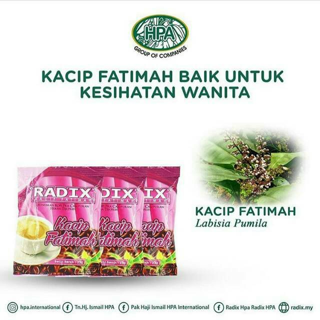 

kopi radix Kacip Fatimah 1 Papan isi 20 sachet