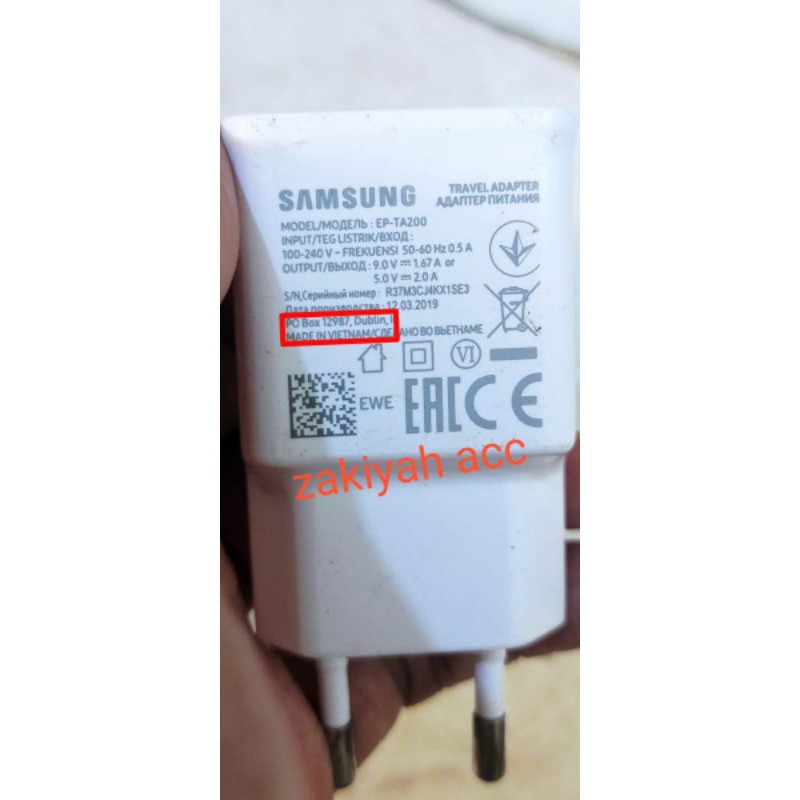 charger samsung original bawaan HP samsung A30 / samsung A50 / samsung A20 ori asli copotan HP