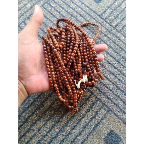 tasbih kokka bulat coklat 1000 butir ukuran ± 6 7 8 9 10mm