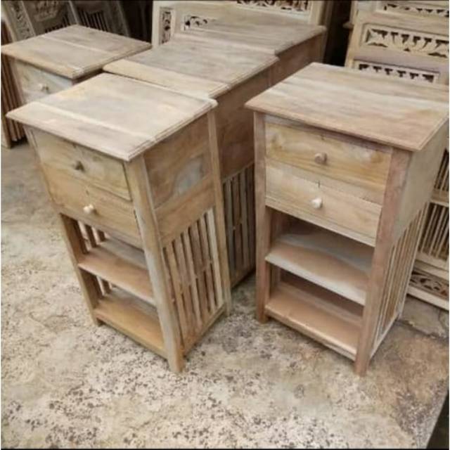 Meja Dispenser MENTAH Nakas Serbaguna PROMO Kayu Jati  Barokah Furniture Jepara