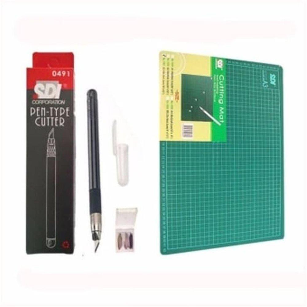 

Alas Potong Kertas Kain Plastik Dll Cutting Mat A3 Cutter Pen