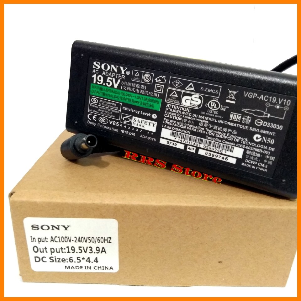 SONY Adaptor charger Laptop Sony 19.5v 3.9a for vain VGN-FZ100 For SONY PCG-394L SONY VGN-FZ140E VGP-AC VGP-AC19V20 VGP-AC19V33 VGP-AC19V37 VGP-AC19V19