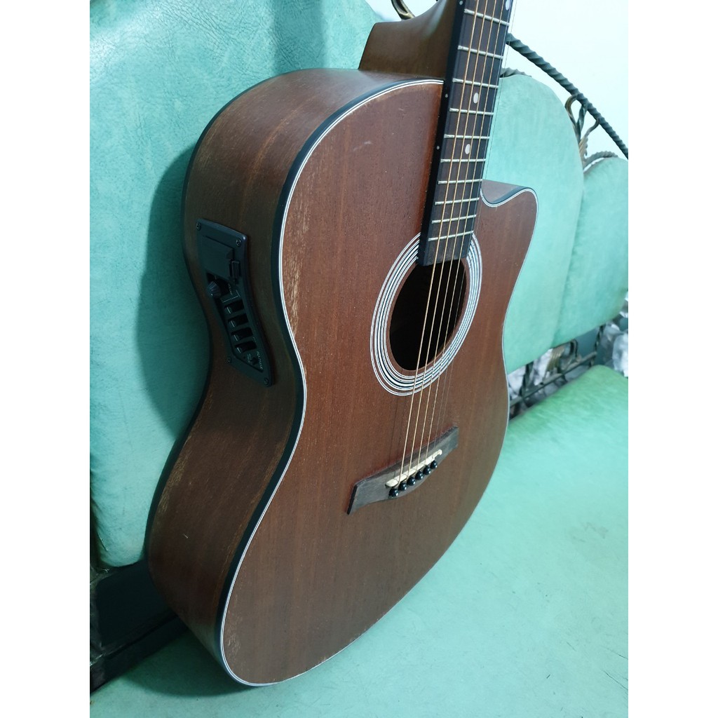 Gitar Akustik Elektrik Cowboy Original Tipe GWC-39 NS Warna Brown Equalizer Eq-7545 Senar String