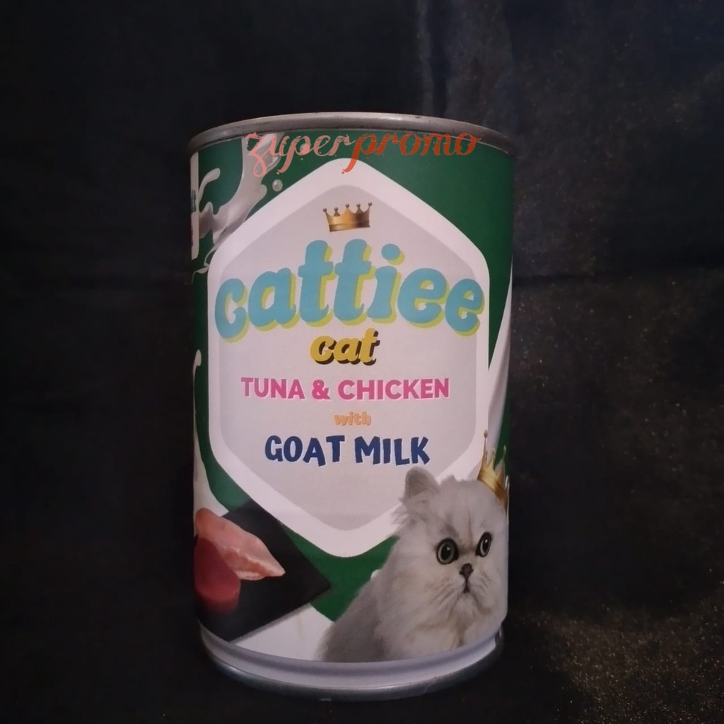 Cattiee Cat Can Adult Goat Milk 405gr / Makanan Basah Kucing Dewasa