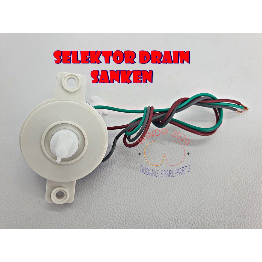 SELECTOR DRAIN MESIN CUCI SANKEN | TIMER PEMBUANGAN AIR MESIN CUCI SANKEN | DRAIN VALVE LEVEL