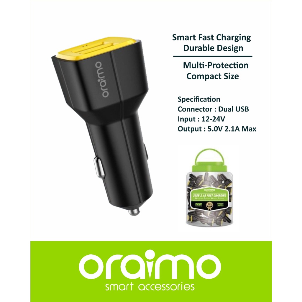 KEPALA SAVER ORAIMO OCC-01D DUAL USB 2.1A