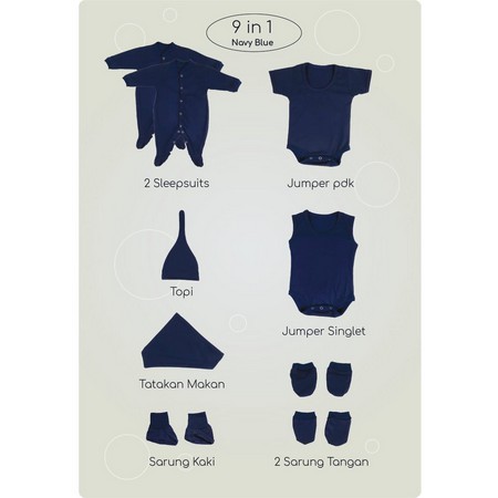 SLEEPSUIT NIA 9IN1 - SLEEPSUIT NIA PREMIUM - SLEEPSUIT BABY NIA PREMIUM - BAHAN HALUS BERKUALITAA