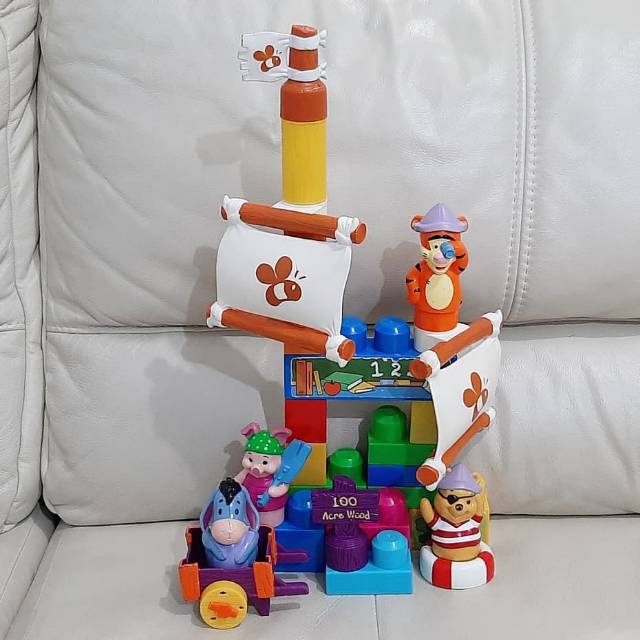 MEGABLOKS POOH AND FRIENDS PIRATES PRELOVED