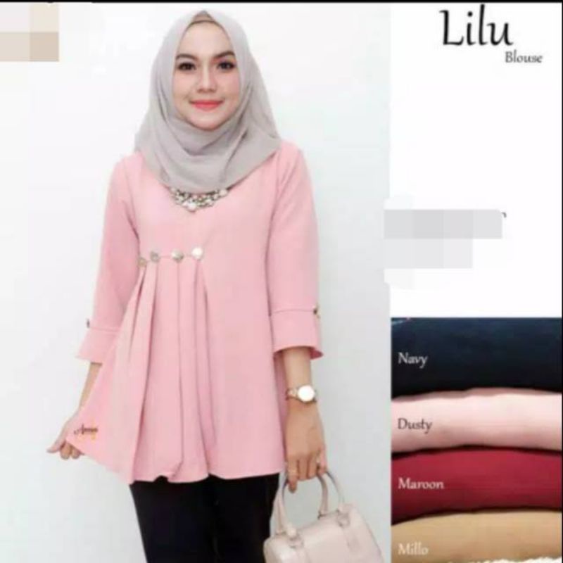 Lilu blouse atasan wanita fashion remaja