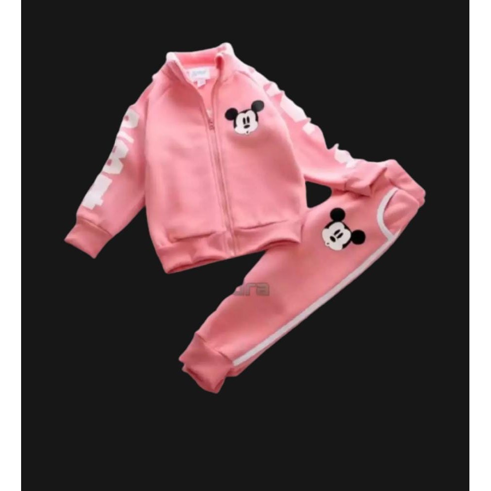 SET SWEATER MICKY LIST ANGKA JEKET ANAK PEREMPUAN TERLARIS