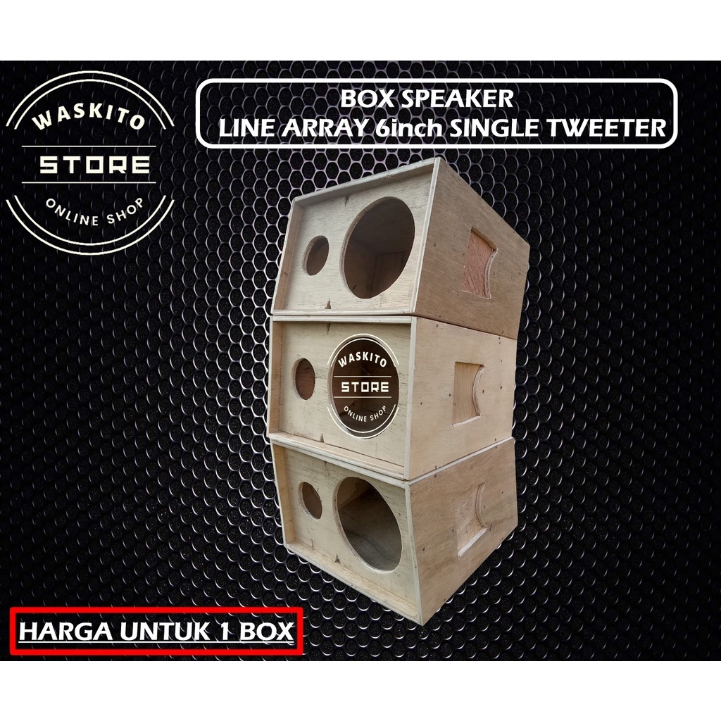 Box Speaker Line Array 6 Inch Single Tweeter