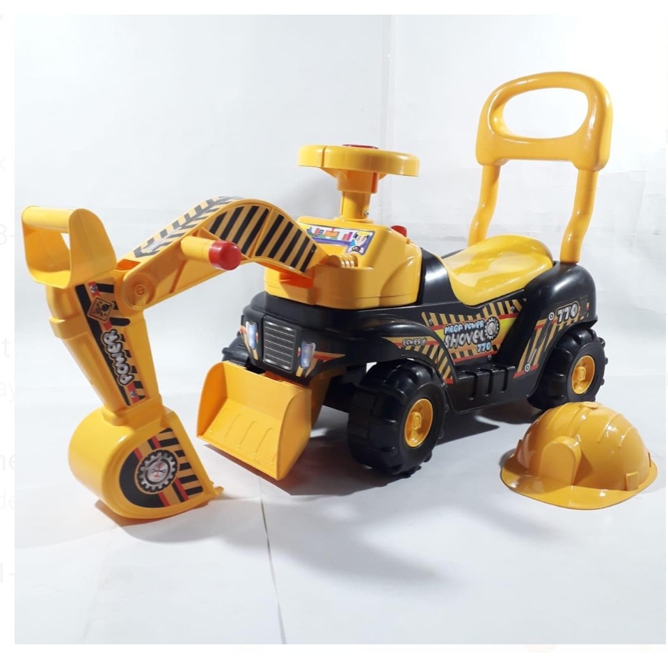 Mobil Anak Bisa Dinaiki Truk Excavator Beko Mainan Mobil Dorong Anak SG TOYS MPS 770 dan MPP 3088