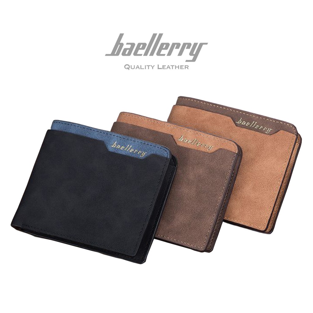 BAELLERRY DR034 Dompet Pria Bahan Kulit PU Leather Premium WATCHKITE WKOS