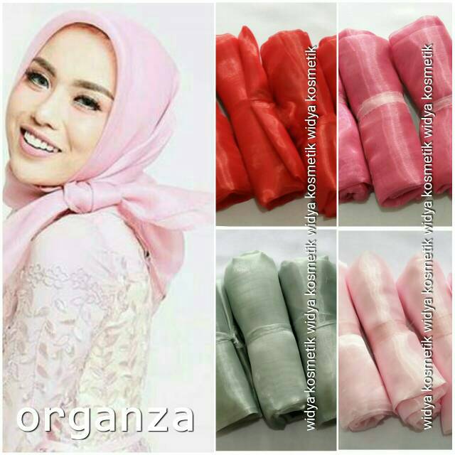 18 WARNA Jilbab organza  hijab organdi organza  organza  