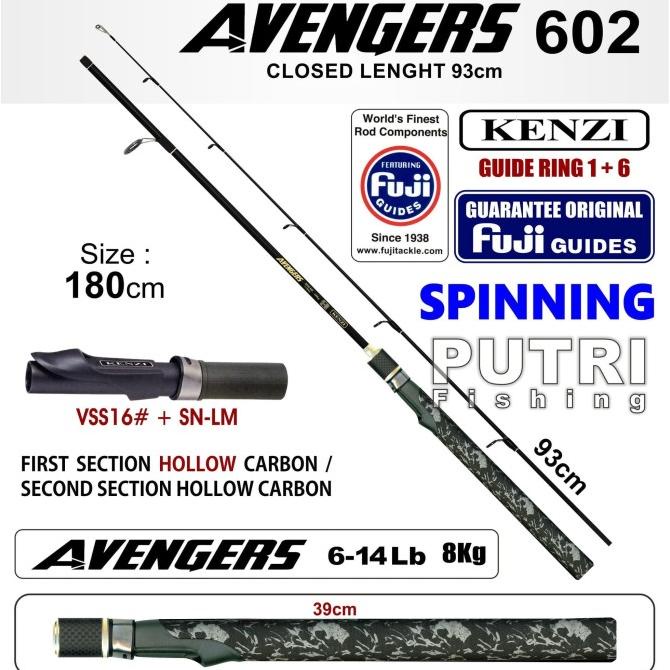 Joran Kenzi Avengers 602 6-14Lb 8Kg Fuji Guides