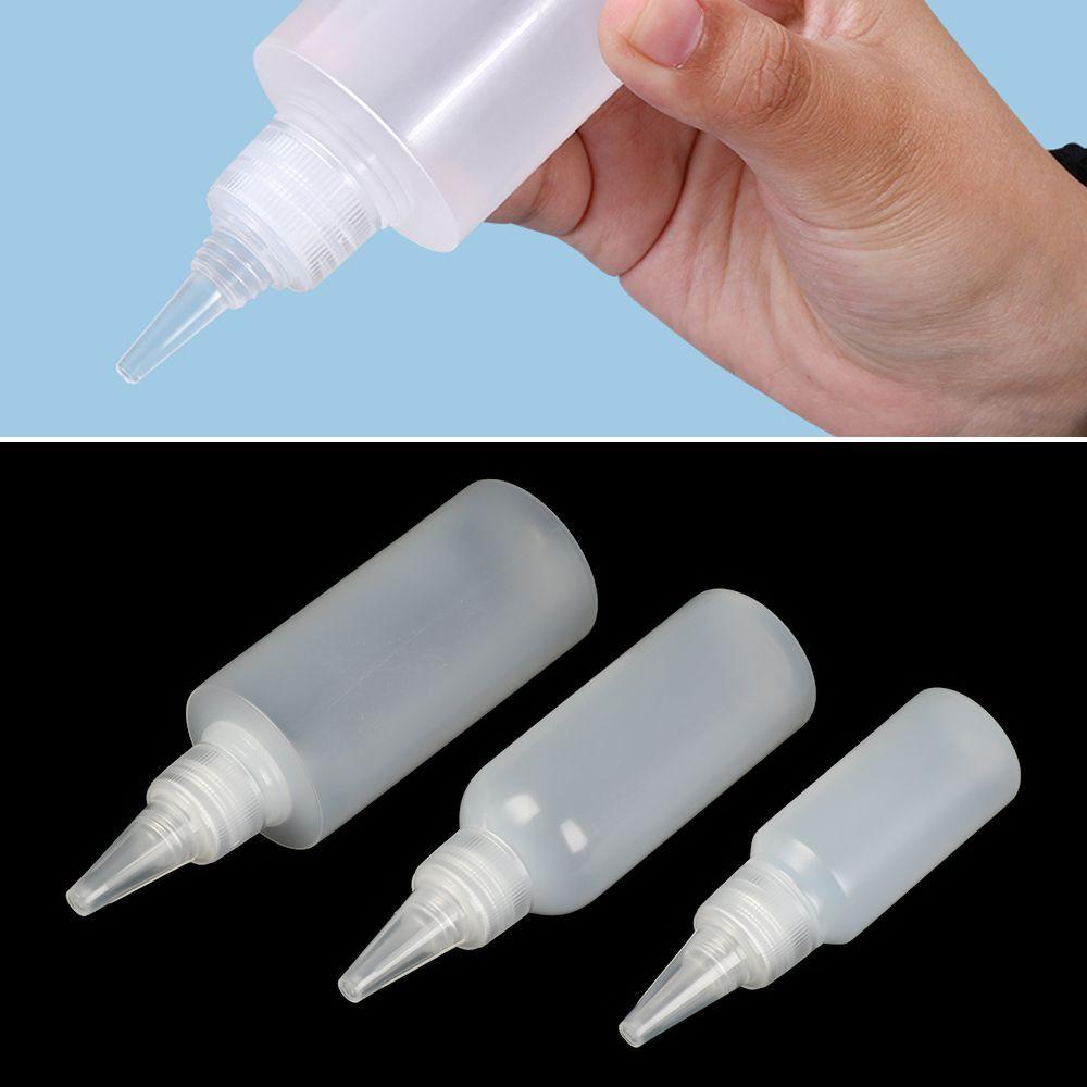 R-FLOWER Botol Tetes Minyak 30ML,60ML,100ML Alat Craft Scrapbooking Pencet Lem Aplikator