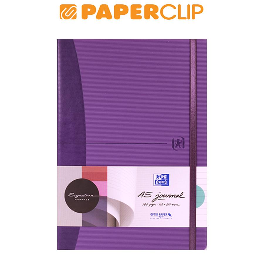 

NOTEBOOK A5 OXFORD SIGNATURE HARD COVER 80 LILAC