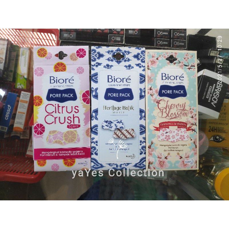 Biore Pore Black 1 Park isi 4 strip plaster alat angkat komedo bersihkan pori men girl laki cewek refreshing cool