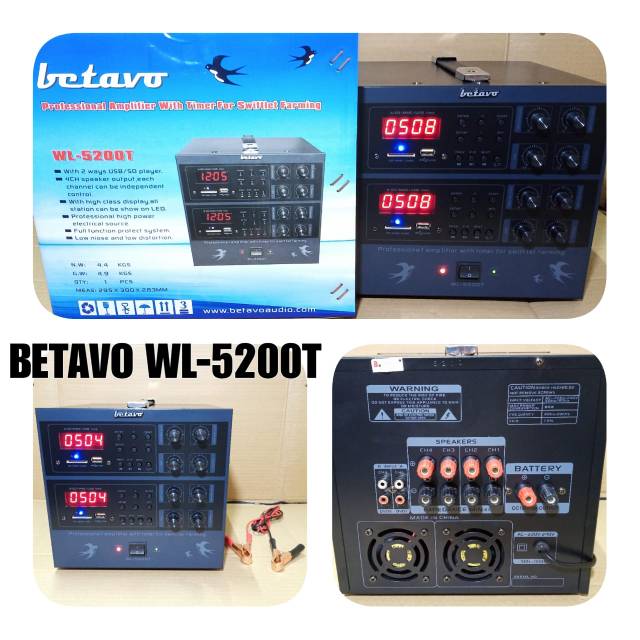 Amplifier walet ampli walet pemanggil walet BETAVO WL 5200T BETAVO