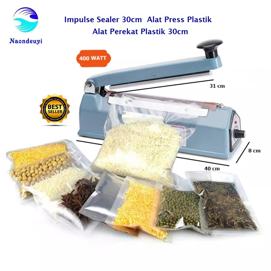 Impulse Sealer 30cm / Alat Press Plastik / Alat Perekat Plastik 30cm