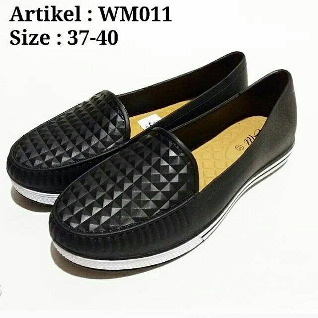 Sepatu flat shoes wanita karet ATT WM011 murah size  38