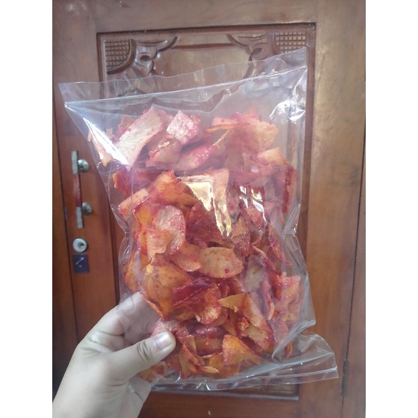 

Kripik singkong sambel doyan 250gram /singkong sambel/camilan murah/camilan kiloan