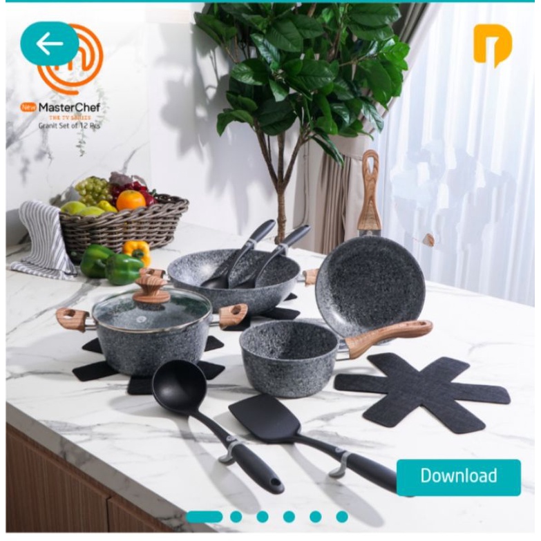 New  MasterChef granit set of 12 pcs