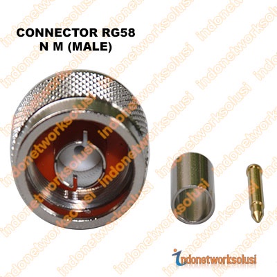 KONEKTOR CONNECTOR RG58 N M (MALE)