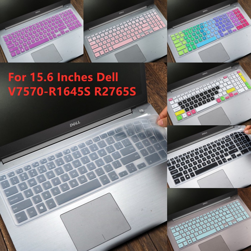 For 15.6 Inches Dell V7570-R1645S R2765S  Soft Ultra-thin Silicone Laptop Keyboard Cover Protector