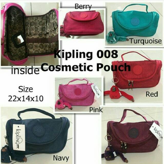 Tas pouch kosmetik wanita kipling 008 murah dan terbaru warna varian