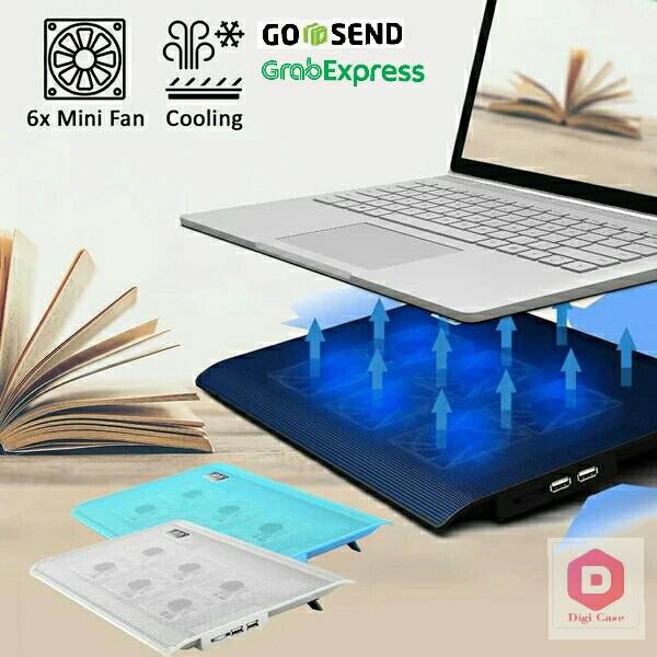 Ak | Cooling Pad | Coolingpad | Cooler Laptop 6 Fan L112B Black