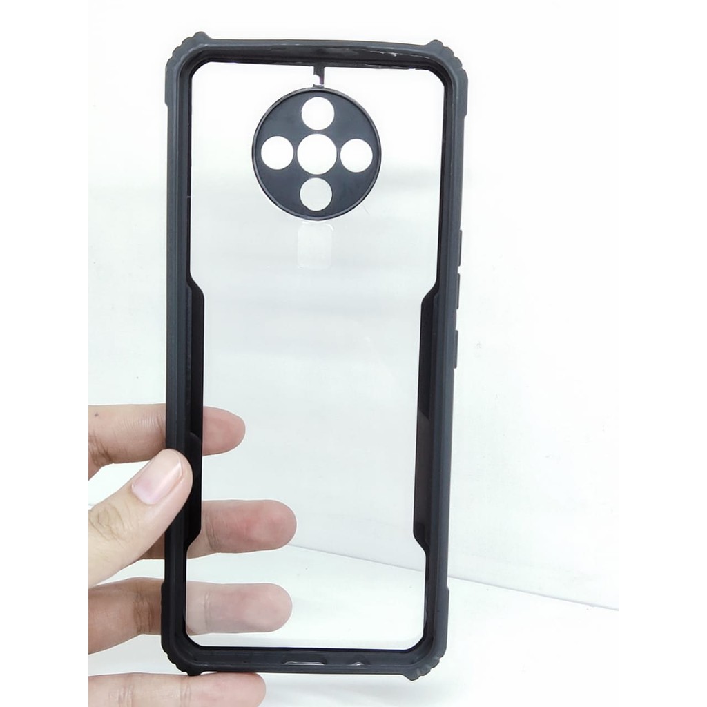 Anti Shocking Tecno Spark 6 6.8 Inch Hardcase List Hitam Acrylic Case